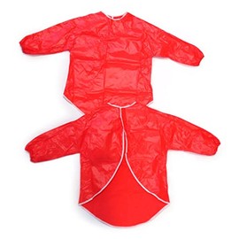 Major Brushes Childrens Red Long Sleeved 70cm PVC Play Apron Ages 5-6