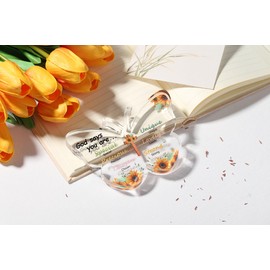 QINJIEJIE Christian Gifts Religious Gifts for Women Men, Inspirational Gifts for Women, Butterfly Gifts Keepsake Paperweights for Desk Room Christian Decor Gifts for Christmas