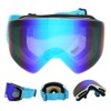 Unisex Adult Outdoor Double Lens Magnitic Large View Ski Cyling