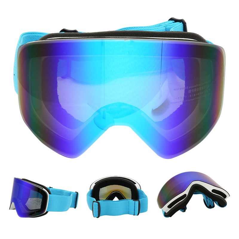 Unisex Adult Outdoor Double Lens Magnitic Large View Ski Cyling