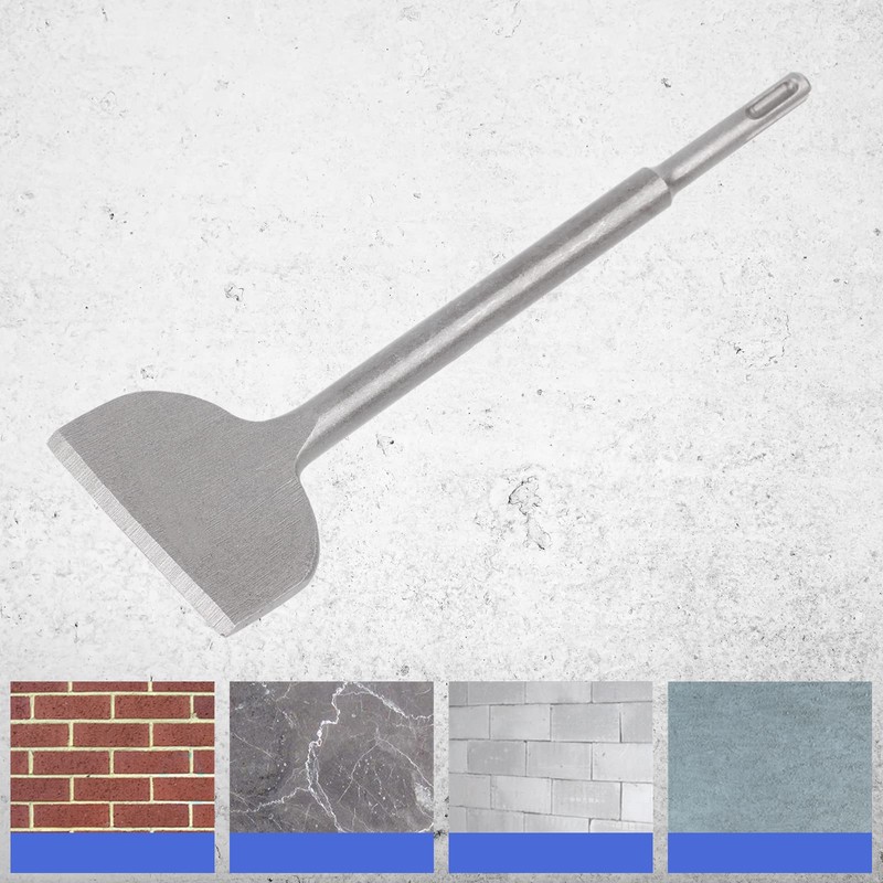 Vearter SDS Plus Chisel 250 x 75mm Angled Bent Tile