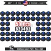 For Whirlpool 50 Pcs 823492 Blue Tip Diaphragm fit for