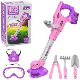 Toy Trimmer for Kids - Power Weed Eater Construction Tool Set, Outdoor Toy Gardening Lawn Equipment with Lights and Sounds, Educational Tool Gift for Boys, and Girls Ages 3+