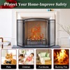 FEED GARDEN 3 Panel Fireplace Screen 48" W x 29"