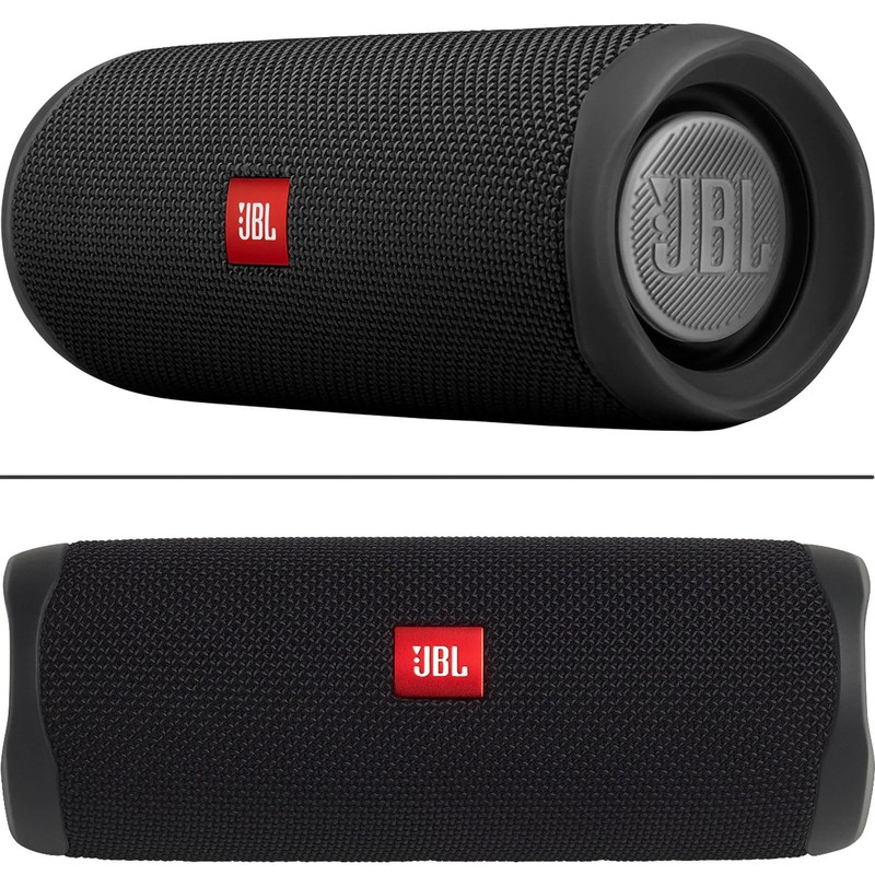 JBL Flip 5 Waterproof Portable Bluetooth Speaker (Black), Bundled with