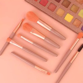 휴대용 메이크업 8종 화장 파우치 세트 여행용 브러쉬 [민트] Portable Makeup 8-Piece Cosmetic Pouch Set Travel Brush [Mint]