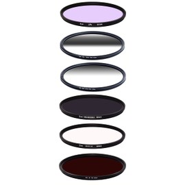 ICE AstroMax 6 Slim Filter Set 82mm LiPo, Reverse Grad 0.9, Soft Grad 0.9, ND100000 16.5 Stop ND, UV-IR Cut, Infrared 760nm Optical Glass 82