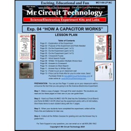 Mr Circuit Technology 5th Grade- Lesson Plan  #Exp04 "HOW A CAPACITOR WORKS" Science-Electr