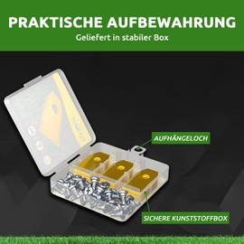 High-Quality Replacement Blades for Robotic Lawnmower – Pack of 36 Titanium Lawnmower Blades with Screws – for Husqvarn Automower/Yardforce/Gardena Robotic Lawnmower (3 g - 0.75 mm) – Automower