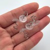100Pcs Upholstery Pins Clear Heads Upholstery Tacks Stainless Steel Transparent