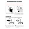 EHERDM Wall Mounted Folding Shower Curtain Rod Punch-Free Suction Cups