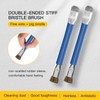 GTHUNDER 2pcs Phone Motherboard IC Cleaning Brush,Double Head Anti-Static ESD