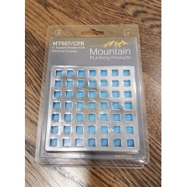 Mountain Plumbing NEW Mountain Plumbing MT607 CPB 4" Square Shower Grid Polished Chrome Drain Trim