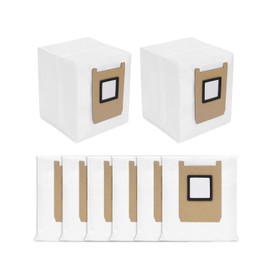 DR DAPPER 8 Pack Replacement Dust Bags Compatible with eufy Omni E25/E28 Robot Vacuum，Large Dust Bags Replacement Accessories