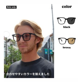 $ole only Sunglasses, Dimming Sunglasses, UV400, Blue Light Cut, Brown, Black, Date Glasses, Men's, No Degree, TR90, Discoloration, Popular, Fishing, Driving, Bicycle, Climbing, Running, Golf, Sports