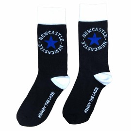GIFTS 4 ALL Newcastle Football Fans Souvenir Socks, Newcastle Fans Match Day Socks, Pair of Adults Newcastle Fans Socks, Mens Newcastle Casual Socks