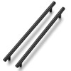 Ravinte Pack of 10 Black Furniture Handles, T Bar Handles