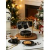 YHOSSEUN Ceramic Espresso Cups Set of 6, 4 Oz Expresso