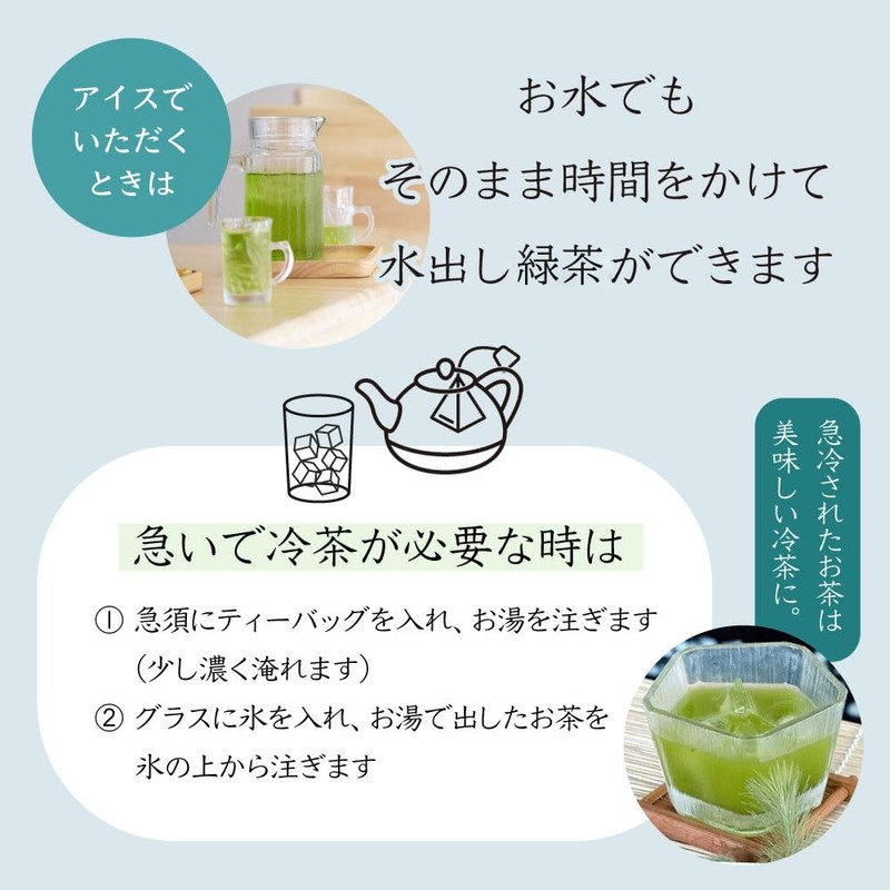 Cold Brew Tea Bag, Tea Gift, Present, Souvenir, Sencha, Gyokuro,