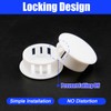 300Pcs 1/5" White Plastic Hole Plugs, White Knockout Plugs for