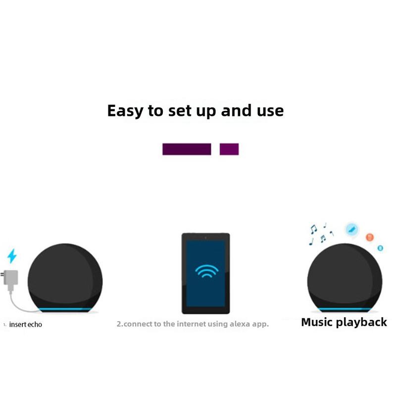 Compact Alexa Speaker with Premium Sound , Newest Model for