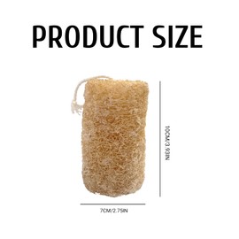 2Pcs Egyptian Natural Loofah Sponge,Natural Shower Loofah Sponge Body Scrubber,Exfoliating Loofa Body Scrubber,
