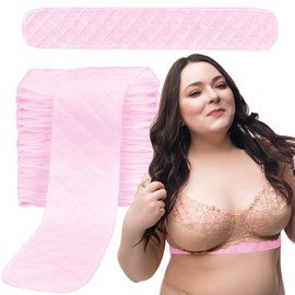 OPLL Bra Liners to Absorb Sweat Under Breasts, Bra Sweat Liners/Tummy Liners for Sweat Rash, Absorbent Sweat Pads,3Pcs Cotton Bra Liners for Sweat Rash Plus Size for Women & Men(M:17.7 x 3in)