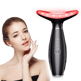 Facial and Neck Massager, Womens Skin Care Face and Neck Massager for Skin Rejuvenation- Lifting- Toning- Glow Boost-7 Colors