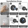 Luazvilkpsar Pack of 4 Suction Cup Hooks, Suction Hooks, Extra