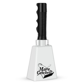 Cow Bell, Cow Bells Noise Makers, Cow Bells for Sporting Events to Make Big Noise, Cowbell with Handle for Football Games, Graduation, Party, school, Farm, Percussion Music(Words,1 Pcs)