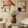 Handwoven Natural Rattan Flower Vase, Wicker Basket with Acrylic Liner,