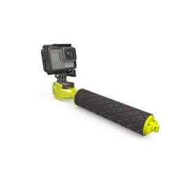 Rugged Floating Camera Grip in Lifeguard Green (high visabilitiy)–Compatible with GoPro Hero12 (Comes with 360 GoPro Mount) Storage Compartment/Floats with Two Cameras|Scuba/Ocean Ready