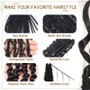 Black French Curl Braiding Hair 12 Inch 8 Packs