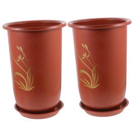 MERRYHAPY 2 Pack Ceramic Orchid Planters Garden Pots for Flower Planting Pots Random Style