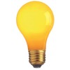 Satco S4987 60 Watt A19 Incandescent Light Bulb, Ceramic Yellow