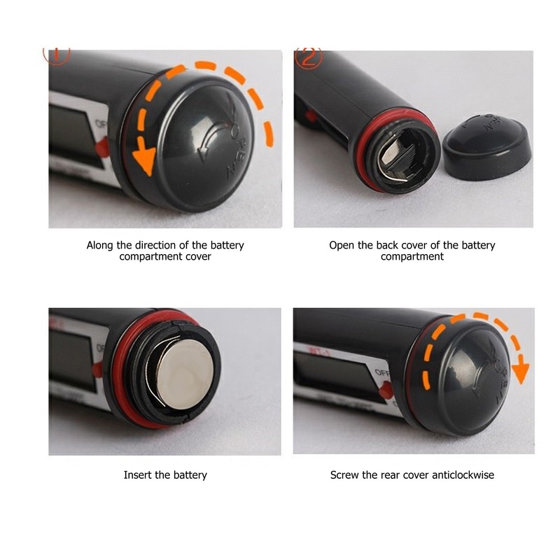 Thermometer Easy Using ABS Scratch Resistance Accurate Probe Thermometer for