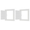 PATIKIL 6x6 Inch Removable Hinged Access Panel, 2Pcs ABS Plumbing