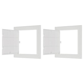 PATIKIL 6x6 Inch Removable Hinged Access Panel, 2Pcs ABS Plumbing Access Doors Easy Wall Hole Cover for Drywall Plumbing Electrical Cables Wiring, White (155x155mm)