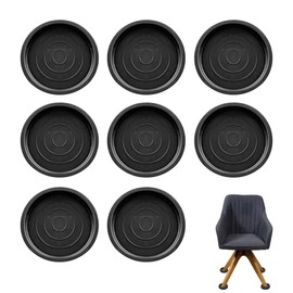 8PCS Castor Cups Made of Soft and Durable Rubber Non-slip Rubber Feet for Furniture Stable Fit Reduces Scratches Carpet Protector Cups Suitable for All Floors and Furniture Wheels