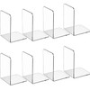 Bookends Acrylic Book Ends Clear Book Ends for Shelves Decorative