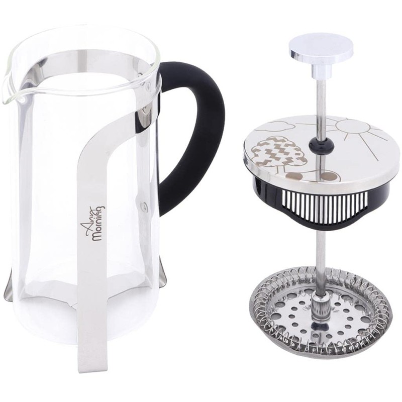 Any Morning French Press Coffee and Tea Maker, Borosilicate Glass
