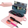 FAMOPLAY Hair Tools Travel Bag with Heat Resistant Pad, Double-Layer