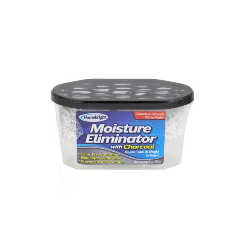 Homebright Moisture Eliminator with Charcoal, 7oz (Pack of 2) -