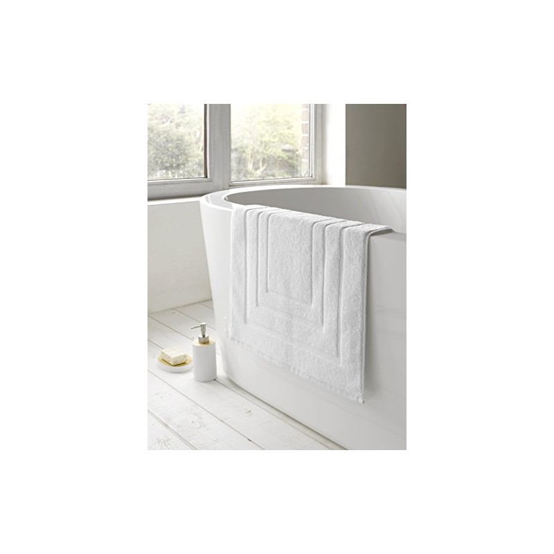 De Witte Lietaer 195205 White Cotton Bathroom Rug 75 x