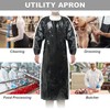 ELEBOX Waterproof Apron Smock with Long Sleeves, Safety lab Apron