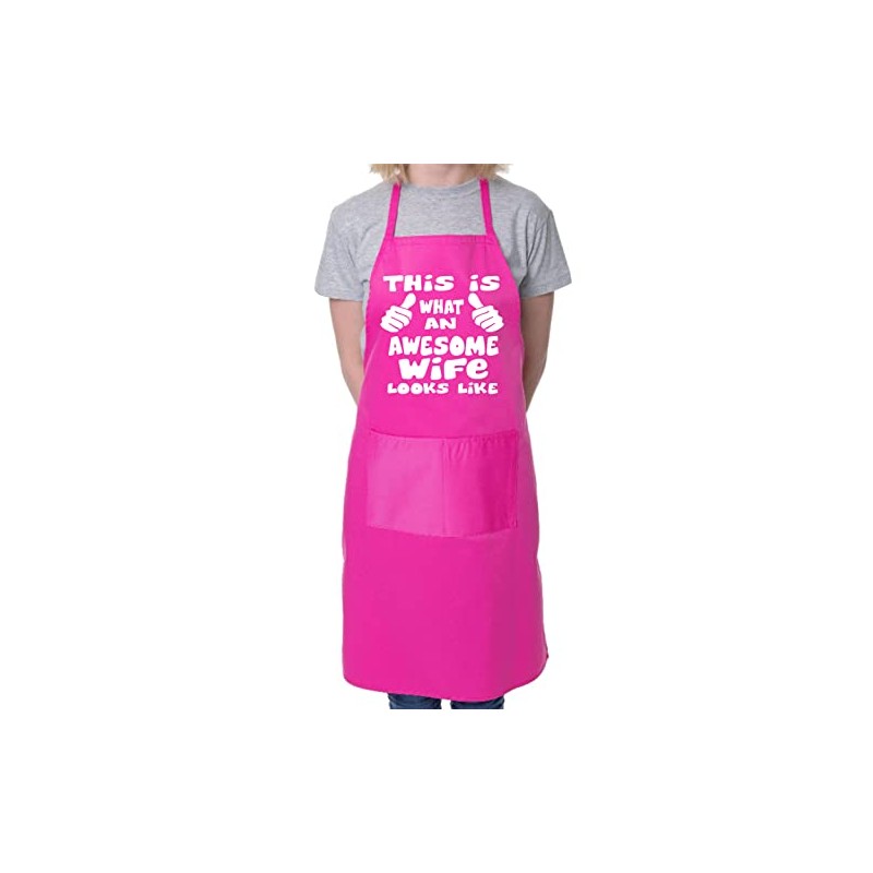 This is What Awesome Wife BBQ Cooking Funny Novelty Apron