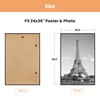 upsimples 24x36 Poster Frame Black 3 Pack, Scratch-Proof Picture Frames