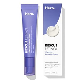 Hero Cosmetics Rescue Retinol Crema Renovadora Nocturna - Ayuda con el Aspecto de Textura Irregular y Marcas Post-manchas - Fórmula Suave, No Secante 