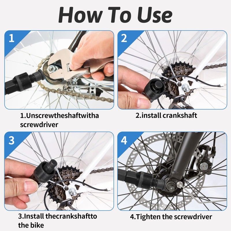 Crank Remover Bicycle Pedal Puller Bicycle Lock Ring Tool Crank