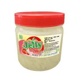Chainly Litchi/Lychee Coconut Fruit Jelly for Bubble Tea / Dessert Topping, 567 g